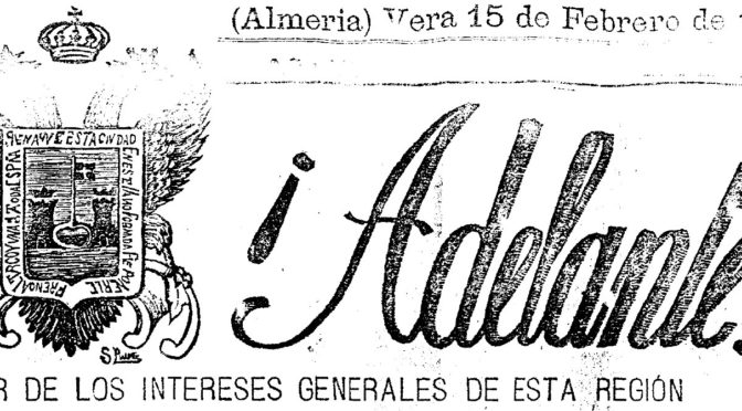 ¡ADELANTE! PRENSA DE VERA. 1906